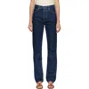 Agolde Kelly High-rise Straight Jeans In Blue