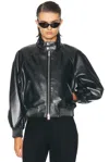 Agolde Nova Bomber Jacket In Black