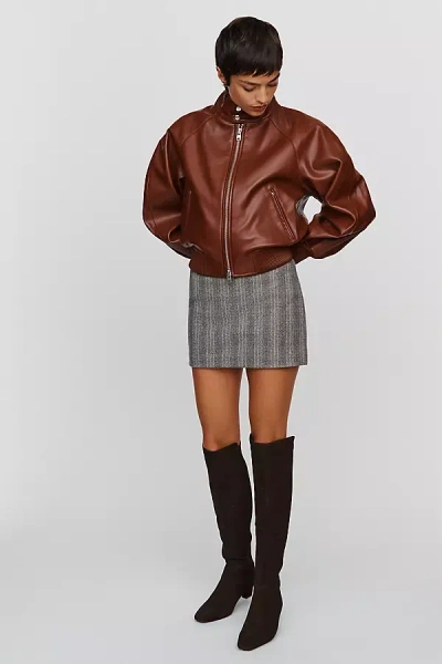 Agolde Nova Bomber Jacket In Orange