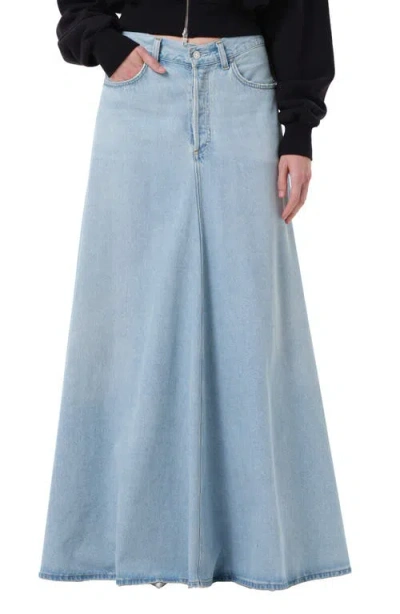Agolde Odin Denim A-line Maxi Skirt