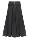 Agolde Odin Pocket Long Skirt In Gray