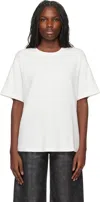 Agolde Off-white Jay T-shirt In Wired (lt Grey)