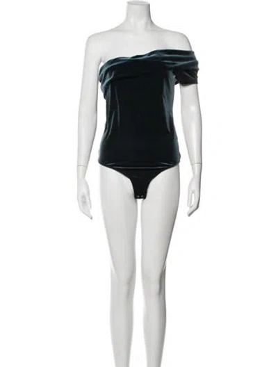 Pre-owned Agolde Off-the-shoulder Short Sleeve Bodysuit