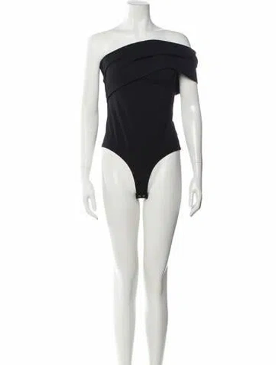 Pre-owned Agolde Off-the-shoulder Sleeveless Bodysuit W/ Tags In Black