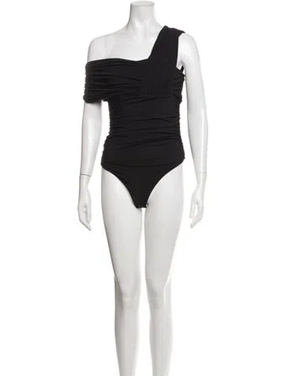 Pre-owned Agolde Off-the-shoulder Sleeveless Bodysuit W/ Tags In Black