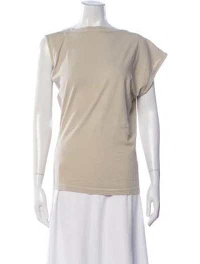 Pre-owned Agolde Off-the-shoulder Sleeveless Top In Neutrals