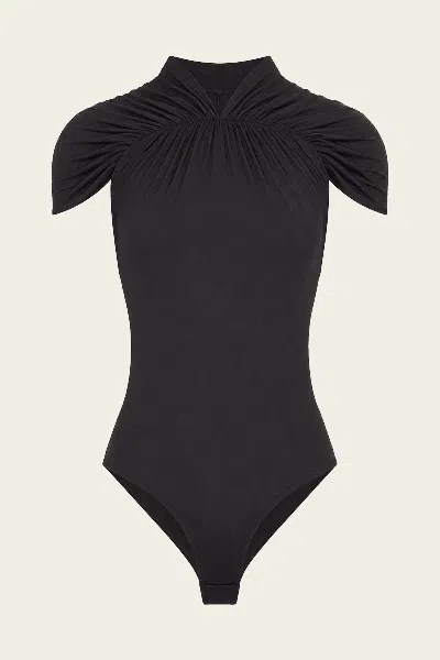 Agolde Olympia Bodysuit In Black