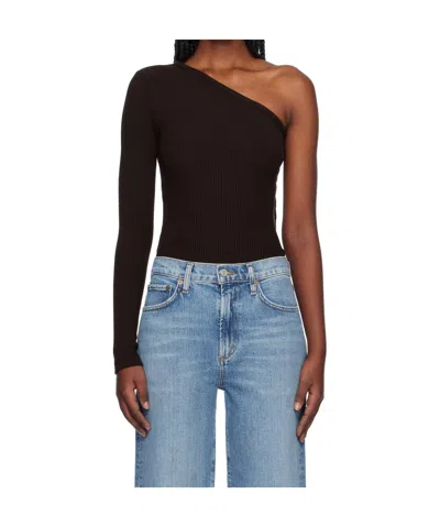 Agolde Brown Glynn Bodysuit In Infusion