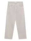 Agolde Washed Straight Jeans In Grey