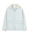 Agolde Oversize Military-style Jacket In Blue