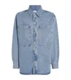 Agolde Oversized Atticus Denim Shirt In Black
