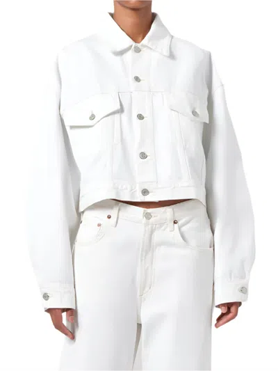 Agolde Palmer Jacket In Milkshake