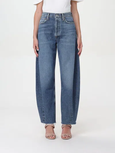 Agolde Pants  Woman Color Indigo