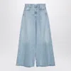Agolde Light Blue Wide Denim Jeans In Blue