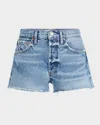 Agolde Parker High Waist Denim Cutoff Shorts