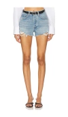 Agolde Parker Cut Off Short In Blue