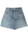 Agolde Blue Parker A-line Skirt In Blue