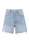 Agolde Parker Denim Shorts In Blue