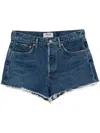 Agolde Vintage Parker Cut-off Shorts In 蓝色