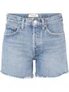 Agolde 'parker' Denim Shorts In Blue
