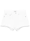 Agolde Parker Vintage Cutoff Organic Denim Shorts In Vint White