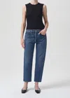 Agolde Parker Easy Straight Jean In Placebo In Blue