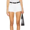 Agolde Parker High Waist Short In Repose In White