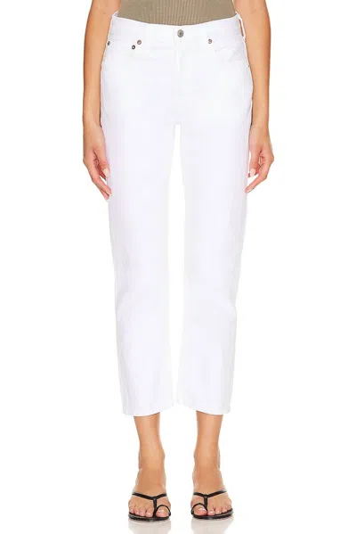 Agolde + Net Sustain Low Slung Baggy Organic Boyfriend Jeans In White