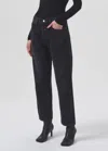 Agolde Parker Jean In Hitch In Black