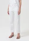 Agolde Parker Jean In Milkshake In White