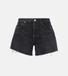 Agolde Dee Super High Rise Shorts Exhibit 26 In Black