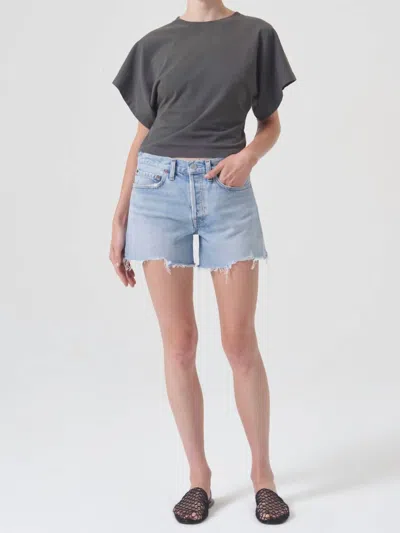 Agolde Parker Long Short In Blue
