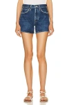 Agolde Parker Long Short In Blue