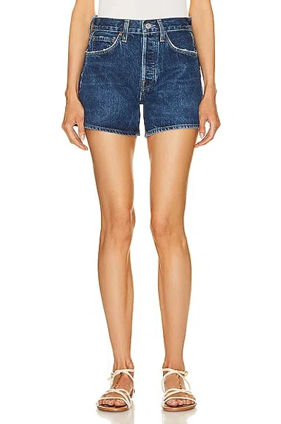 Agolde Parker Long Short In Blue
