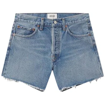 Pre-owned Agolde Parker Long Short 'fairway' | Blue | Women's Size 25