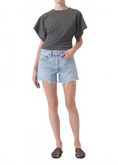 Agolde Parker Long Short In Blue