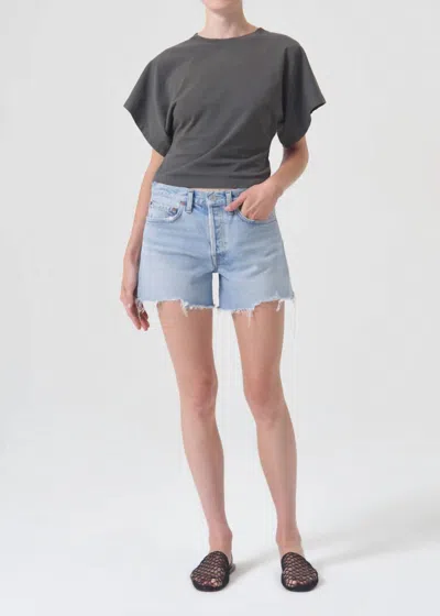 Agolde Parker Long Short In Replica In Blue