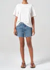 Agolde Parker Long Short In Ruin In Blue