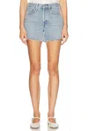 Agolde Womens Organic Cotton Light Wash Denim Skirt In Replica