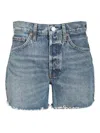 Agolde Parker Long Shorts In Blue