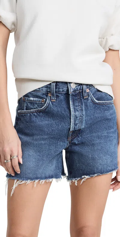 Agolde Parker Long Shorts Caution