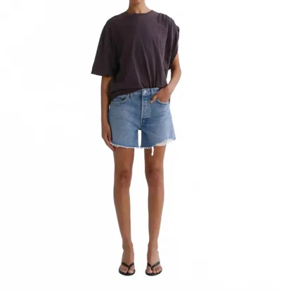 Agolde Parker Long Shorts In Community In Blue