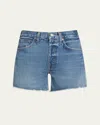 AGOLDE PARKER LOOSE-FIT VINTAGE DENIM SHORTS