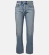 Agolde Mid-rise Straight Jeans Parker