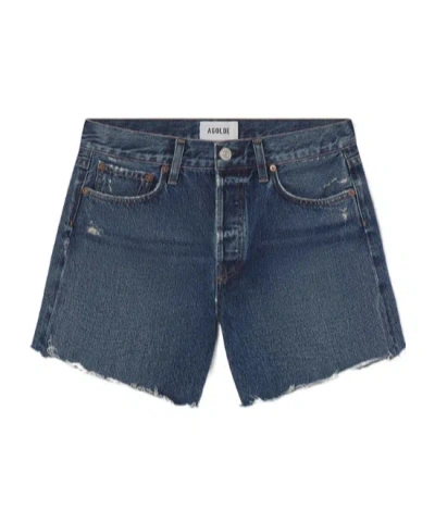 Agolde Parker Ong Short In Blue