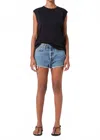 Agolde Parker Vintage Cut Off Short In Chorus In Blue