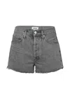 Agolde Parker Short In Union In Gray