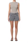Agolde Parker Short In Union In Gray