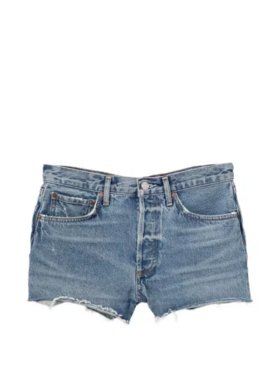 Agolde Parker Shorts In Blue