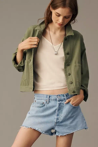 Agolde Parker Shorts In Blue